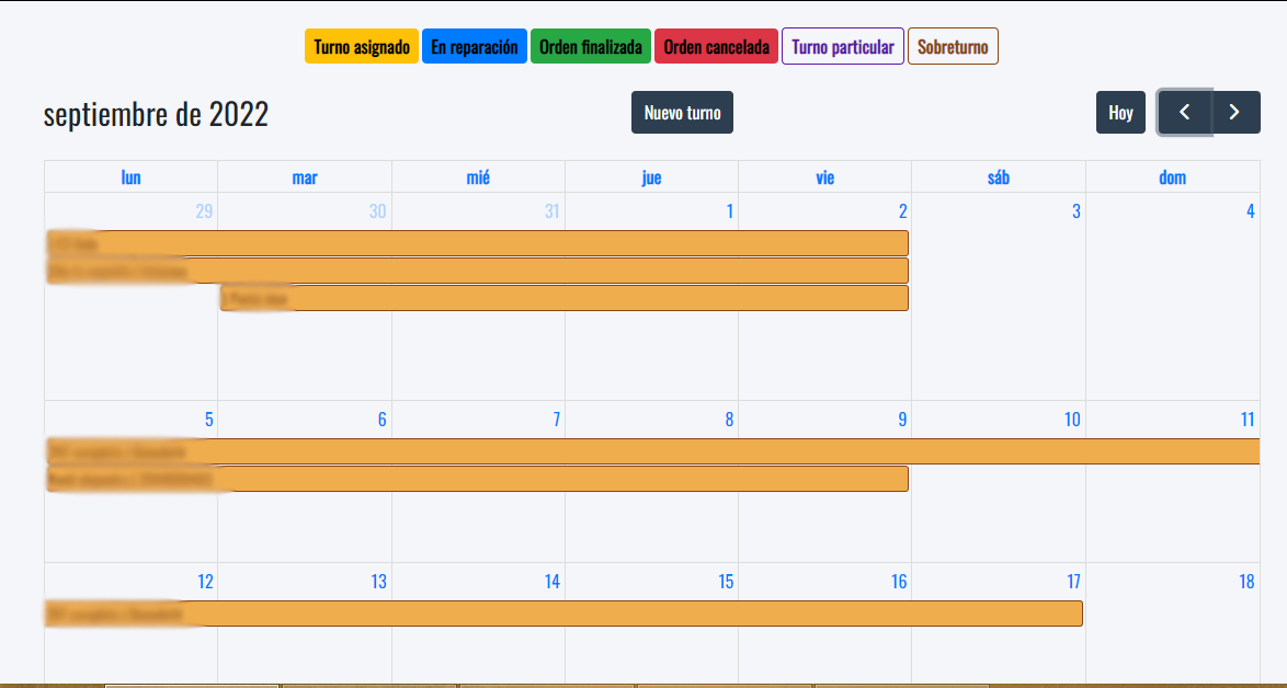 Taller Abril - Calendario